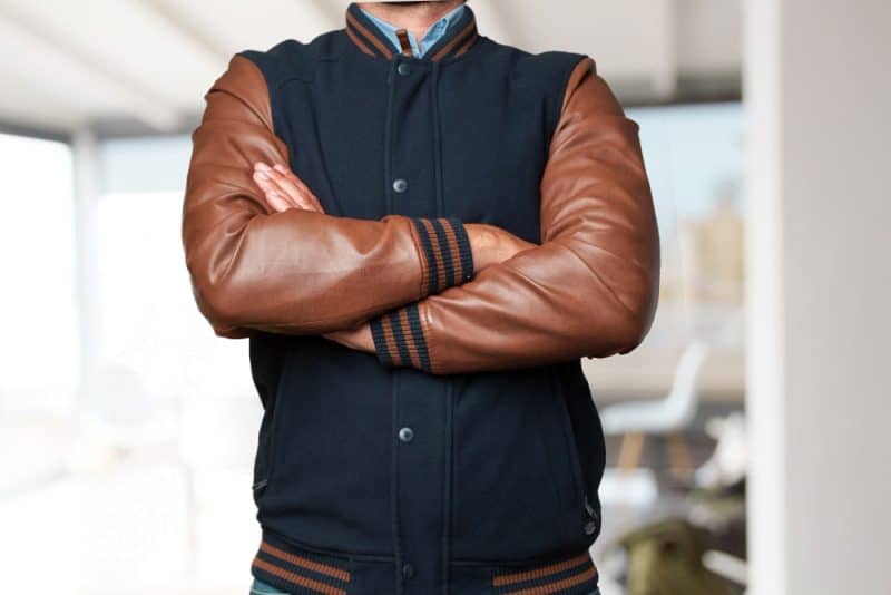 chaqueta002 Gamuza y cuero sintético