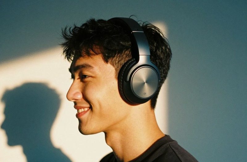 auriculares en el trabajo remoto