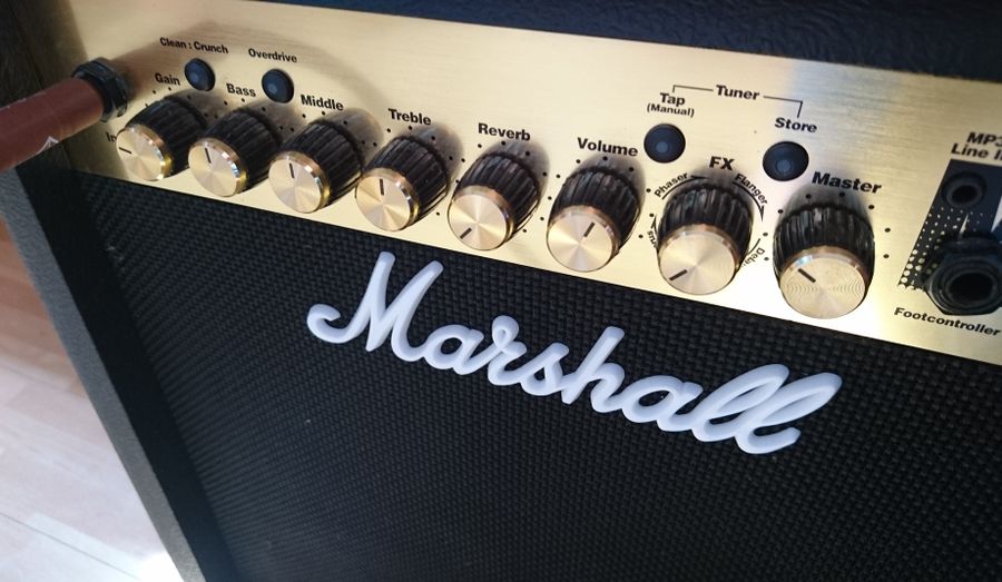 panel control amplificador marshall 1 Panel de control de amplificador Marshall