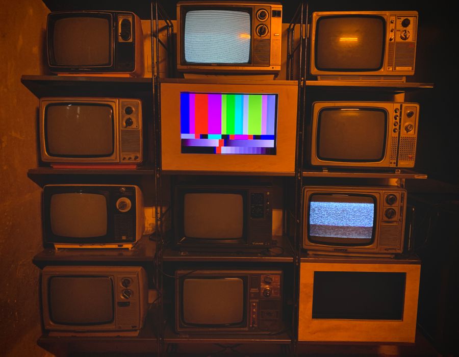 televisores vintage patrones prueba 2 Televisores vintage con patrones de prueba